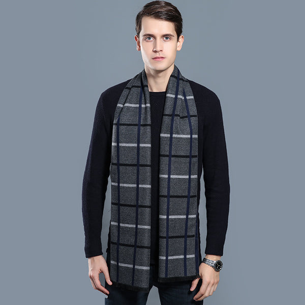 Simple Plaid Warm Keeping | Artificial Cashmere Scarf