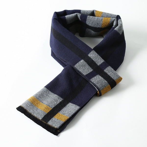 Simple Plaid Warm Keeping | Artificial Cashmere Scarf
