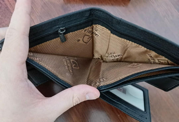 Wallet for Men 100 % Original Brand Imperial Horse Genuine Leather Wallet With Coins Pocket