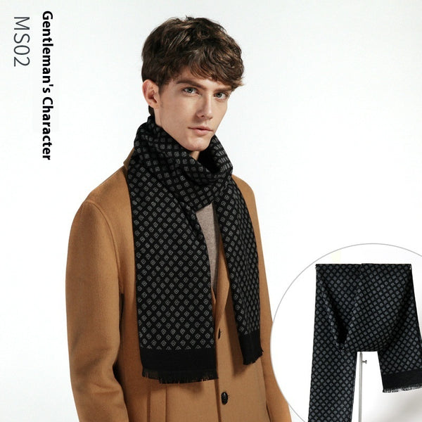 Simple Plaid Warm Keeping | Artificial Cashmere Scarf