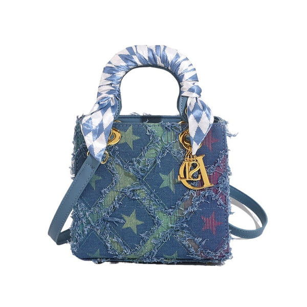 Korean-style | Niche Texture Rhombus | Crossbody Tote Bag