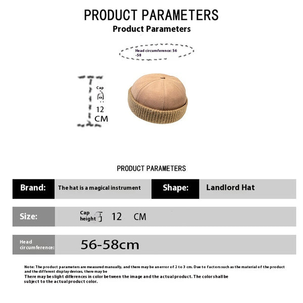 Autumn And Winter | Deerskin Velvet Beret Melon Skin Hat