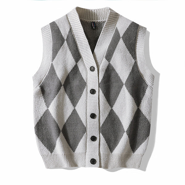 Autumn And Winter | Leisure Men's V-neck Sweater | Woolen Vest