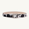 Black And White Cows Pattern Belt