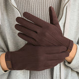 Men's Gloves | Winter Fleece-lined Warm | Wind-proof Touch Screen Cycling