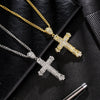 Iced Out Mens Cross Necklace