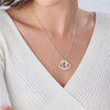 Personalized Love Heart Pendant Necklace Women Customized Name Engraving Necklace
