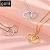 Personalized Love Heart Pendant Necklace Women Customized Name Engraving Necklace