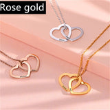 Personalized Love Heart Pendant Necklace Women Customized Name Engraving Necklace