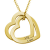 Personalized Love Heart Pendant Necklace Women Customized Name Engraving Necklace