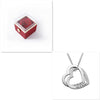 Personalized Love Heart Pendant Necklace Women Customized Name Engraving Necklace
