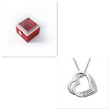 Personalized Love Heart Pendant Necklace Women Customized Name Engraving Necklace