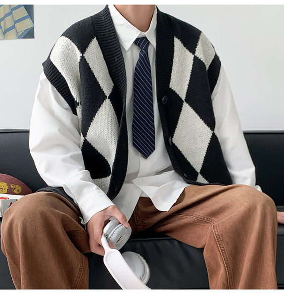 Autumn And Winter | Leisure Men's V-neck Sweater | Woolen Vest