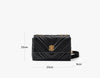 Women's Cowhide Diamond Chain | Square Shoulder bag