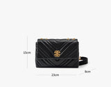 Women's Cowhide Diamond Chain | Square Shoulder bag