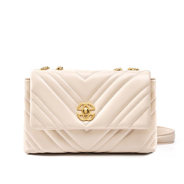 Women's Cowhide Diamond Chain | Square Shoulder bag