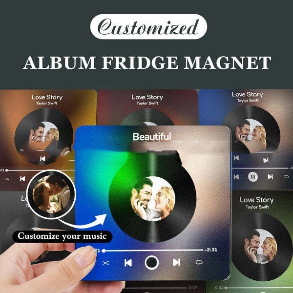 Personalized Album Refrigerator Stickers
