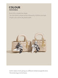 Korean-style | Niche Texture Rhombus | Crossbody Tote Bag