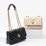 Women's Cowhide Diamond Chain | Square Shoulder bag