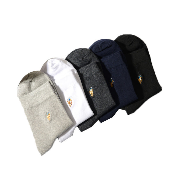 Men's Socks Four Seasons | Pure Cotton Embroidery