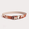 Black And White Cows Pattern Belt