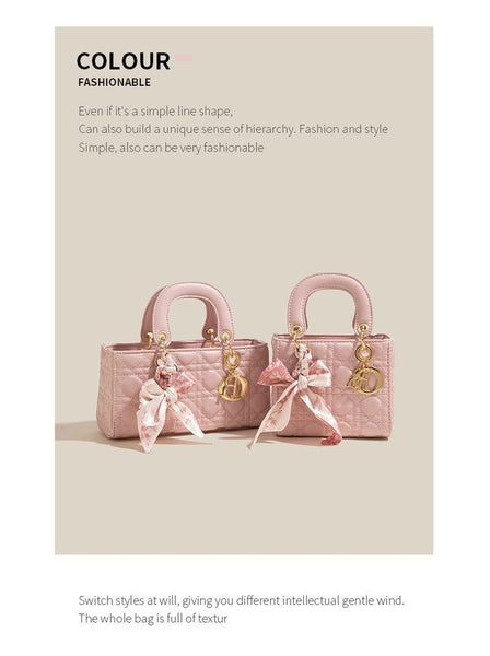 Korean-style | Niche Texture Rhombus | Crossbody Tote Bag