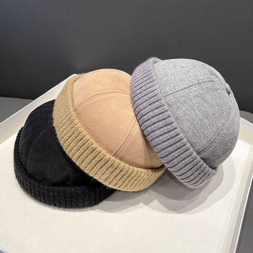 Autumn And Winter | Deerskin Velvet Beret Melon Skin Hat