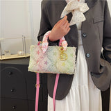 Korean-style | Niche Texture Rhombus | Crossbody Tote Bag