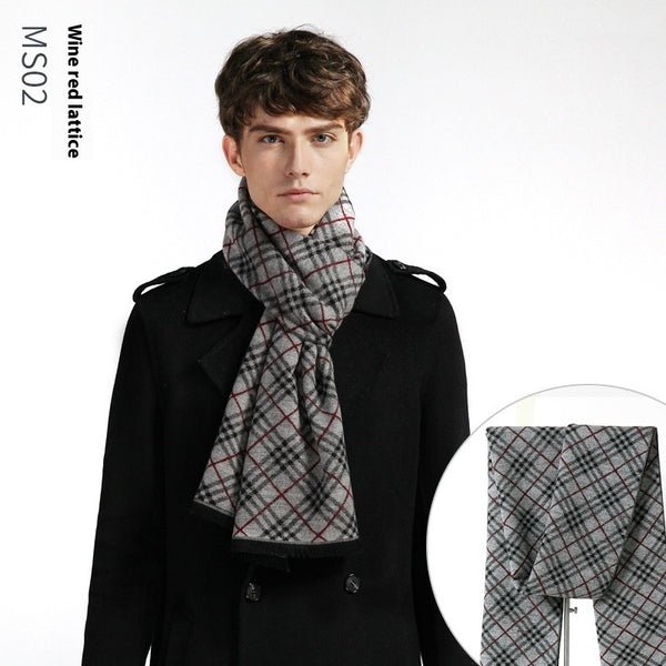 Simple Plaid Warm Keeping | Artificial Cashmere Scarf