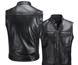 Casual Leather Waistcoat