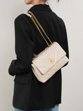Women's Cowhide Diamond Chain | Square Shoulder bag