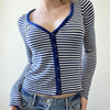 Casual Retro Slim Fit | Short Knitted Long Sleeve