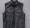 Casual Leather Waistcoat