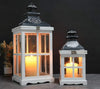 White Wood Decorative Lanterns
