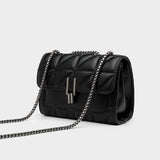Crossbody Bags for Women Black PU Leather Shoulder Bag