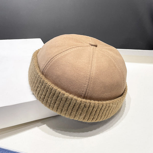 Autumn And Winter | Deerskin Velvet Beret Melon Skin Hat