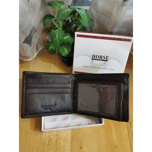Wallet for Men 100 % Original Brand Imperial Horse Genuine Leather Wallet With Coins Pocket