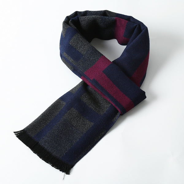 Simple Plaid Warm Keeping | Artificial Cashmere Scarf