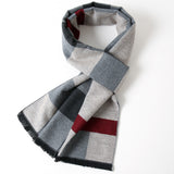 Simple Plaid Warm Keeping | Artificial Cashmere Scarf