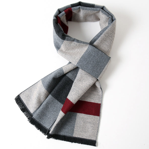 Simple Plaid Warm Keeping | Artificial Cashmere Scarf