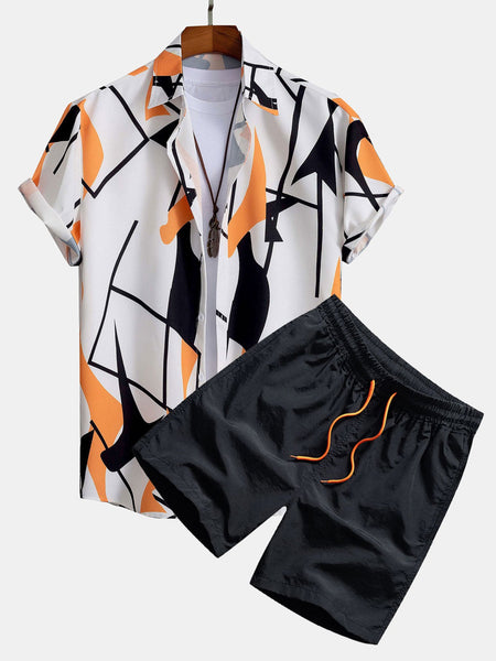 Casual Suit | 3D Digital Printing | Short Sleeve