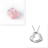 Personalized Love Heart Pendant Necklace Women Customized Name Engraving Necklace