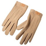 Men's Gloves | Winter Fleece-lined Warm | Wind-proof Touch Screen Cycling