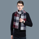 Simple Plaid Warm Keeping | Artificial Cashmere Scarf