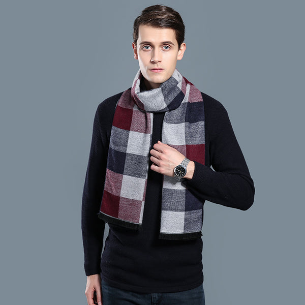 Simple Plaid Warm Keeping | Artificial Cashmere Scarf