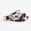 Black And White Cows Pattern Belt