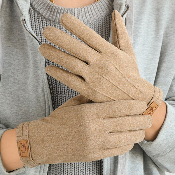 Men's Gloves | Winter Fleece-lined Warm | Wind-proof Touch Screen Cycling