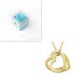 Personalized Love Heart Pendant Necklace Women Customized Name Engraving Necklace